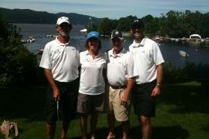 A photo of 4 PT360 physical therapists  at a charity golf event