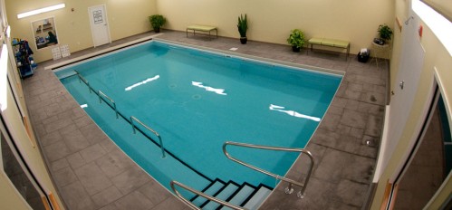 A photo of the PT360 aquatic therapy swimming pool